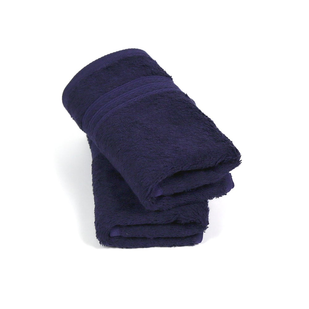 Lot de 2 serviettes invités DODO LUXE MODAL coloris marine