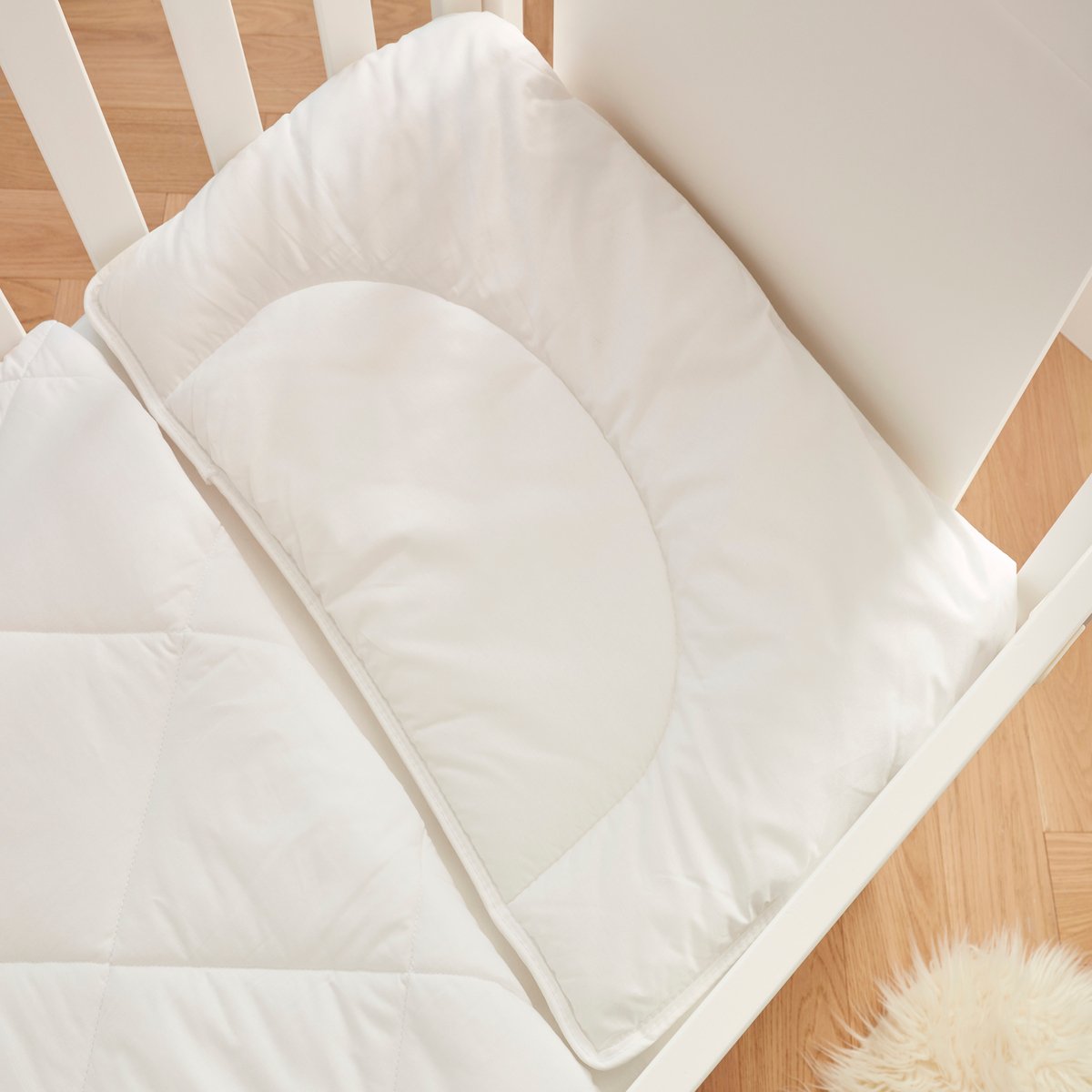 Oreiller Bébé enveloppe coton BIO - Moelleux