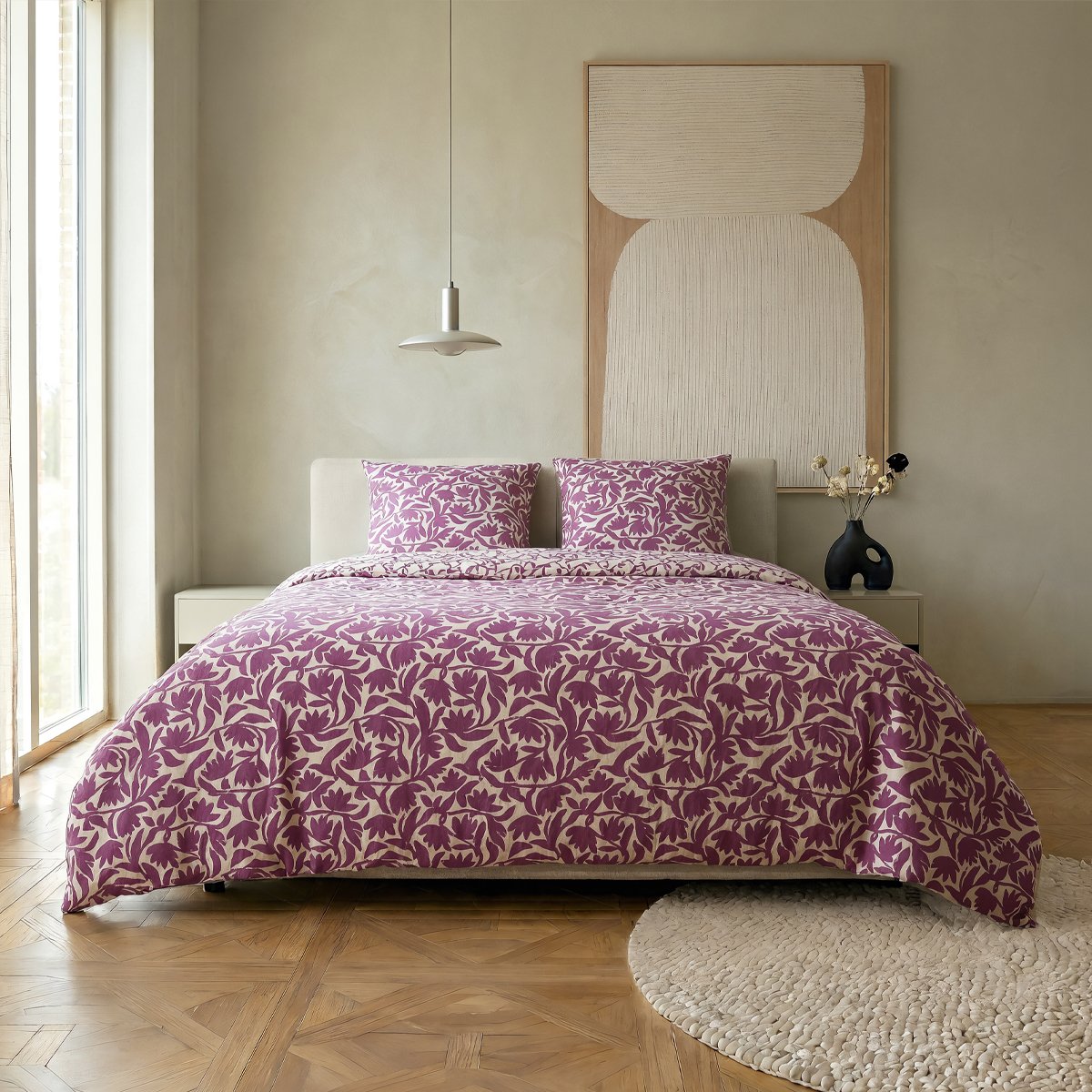 Pack housse de couette + taie(s) d'oreiller coton Osmose
