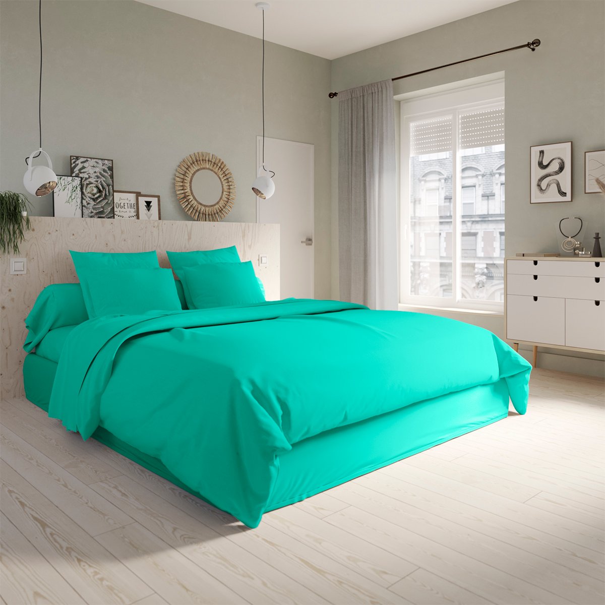 Housse de couette Studio Coton Vert