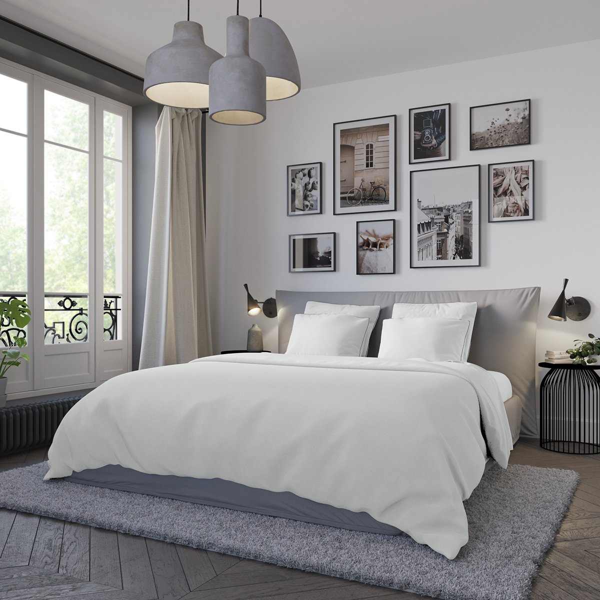 Housse de couette Confort Jersey Coloris Blanc