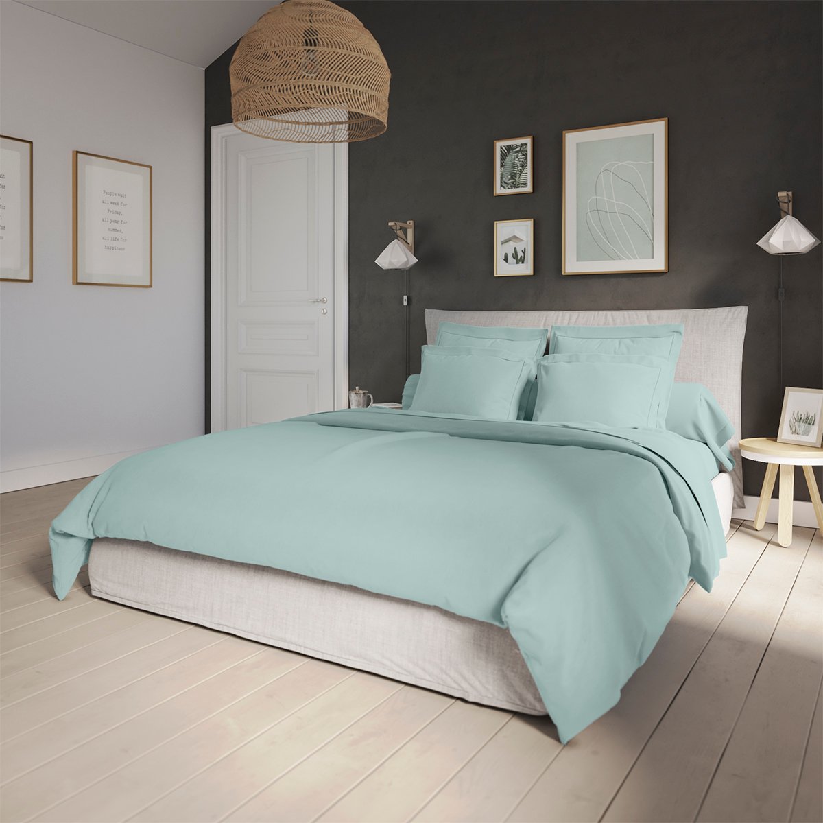 Parure De Couette Mon P'tit Dodo 100x140 Cm + Taie 40x60 Cm - Jersey 100% Coton Oeko-Tex, Réversible, Fermeture Pression