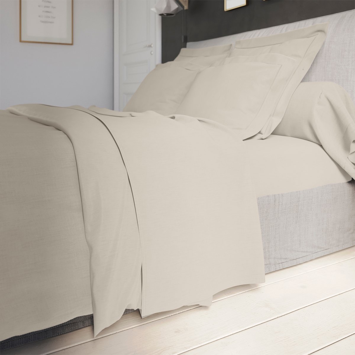 Taie d'oreiller Influence Percale Coquille