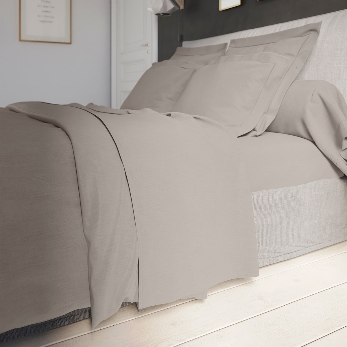 Drap plat Influence Percale Fumée
