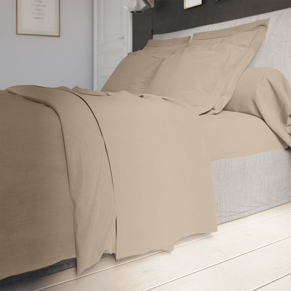 Drap plat Influence Percale Osier