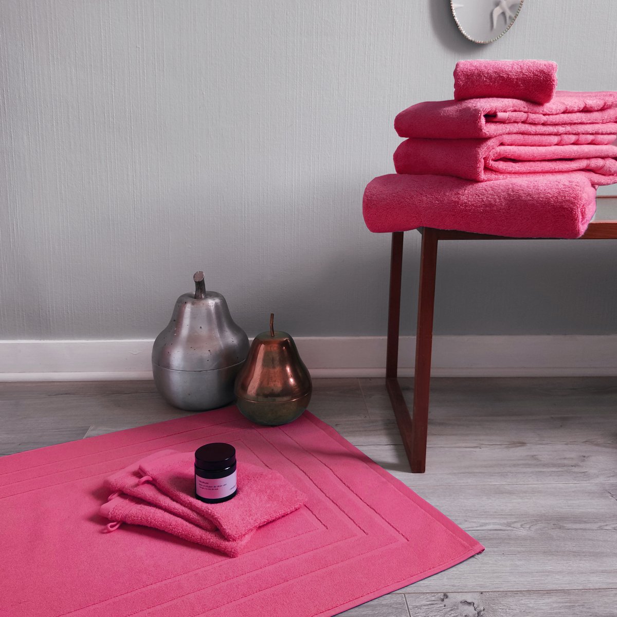Drap de bain DODO MINERAL - Coloris FUSHIA