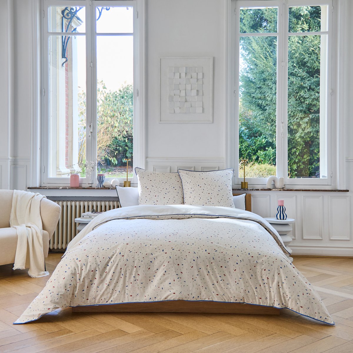 Pack housse de couette + taie(s) d'oreiller Arlette