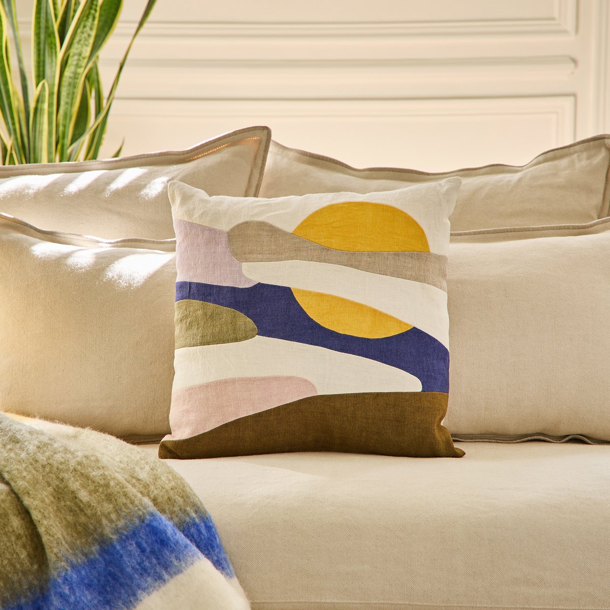 Coussin Azélie - Kaki