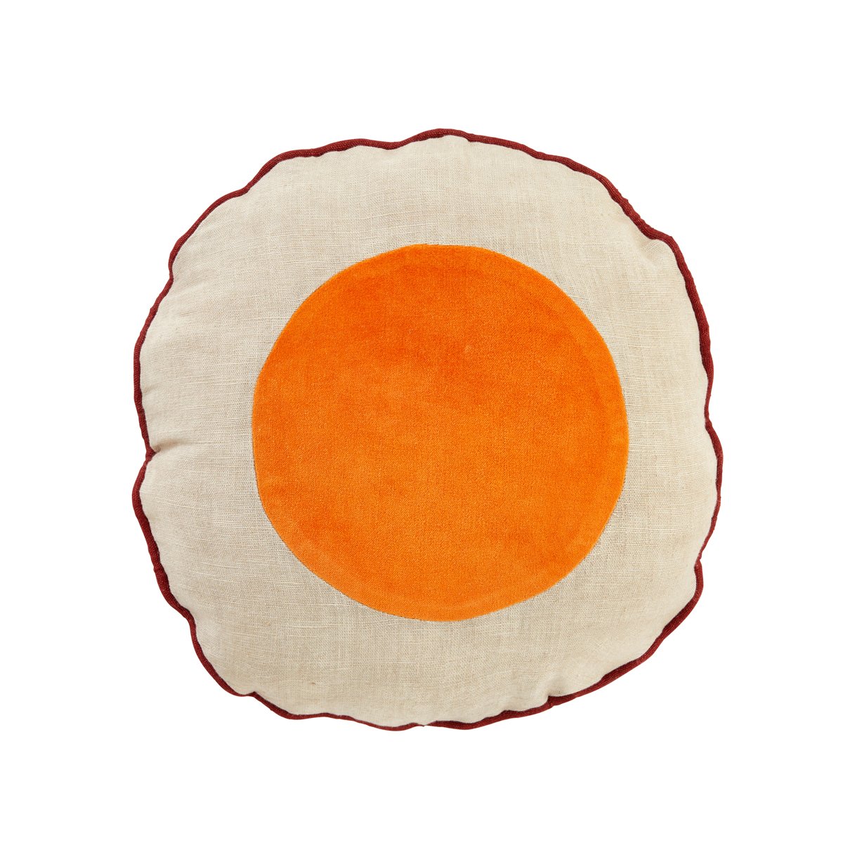 Coussin Bérénice - Beige/Orange