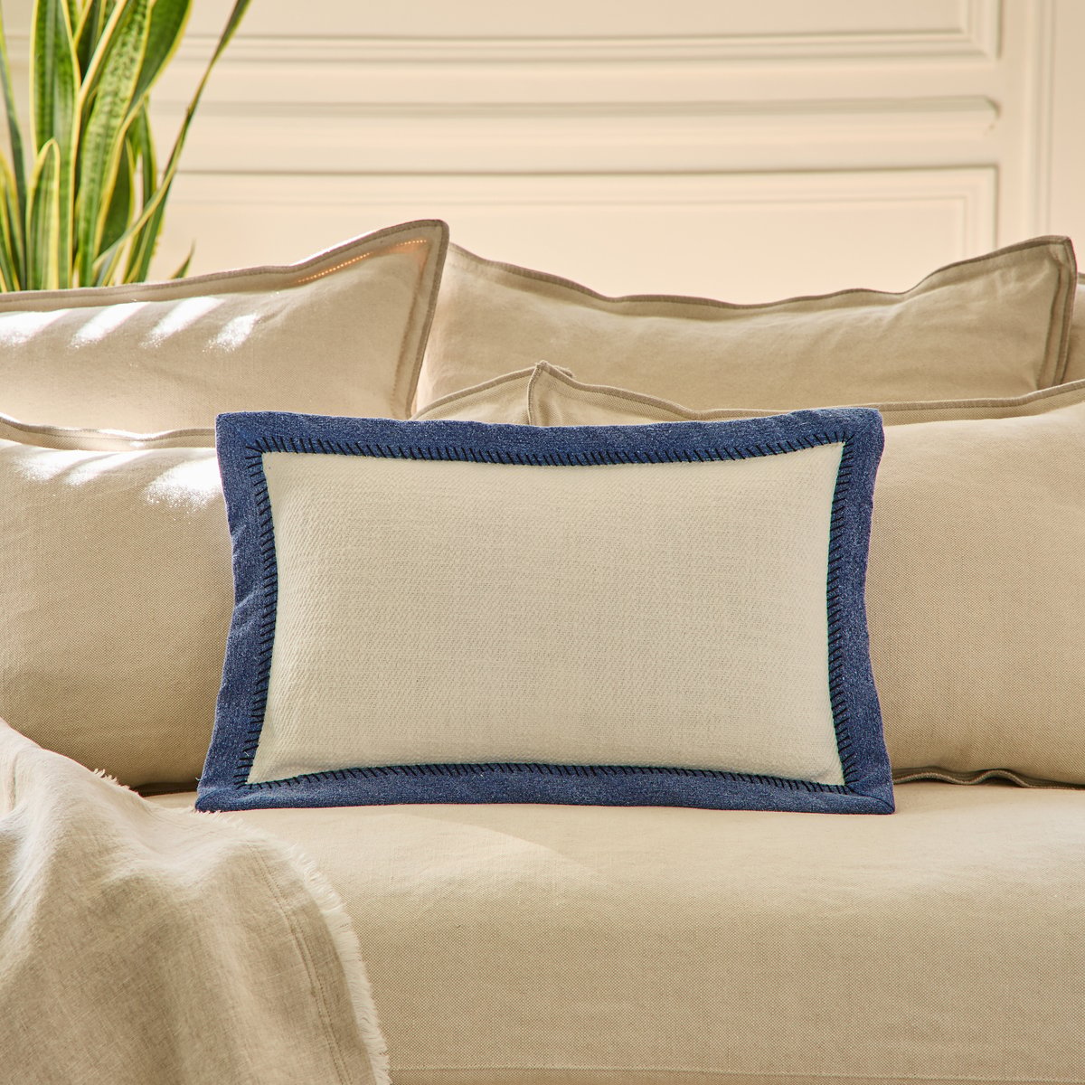 Coussin Berthe - Bleu