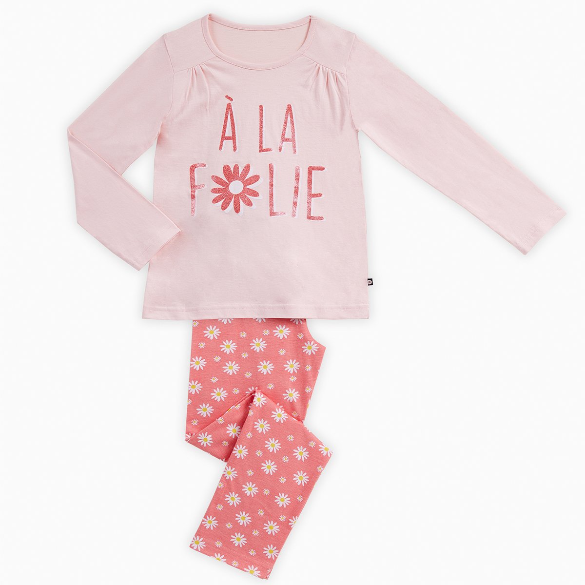 FUNMOON Fille Pyjama Enfant Douce Motif Animal Modèle B En Flanelle Reve  Rose Bonbon 2-3 Ans - Rose bonbon