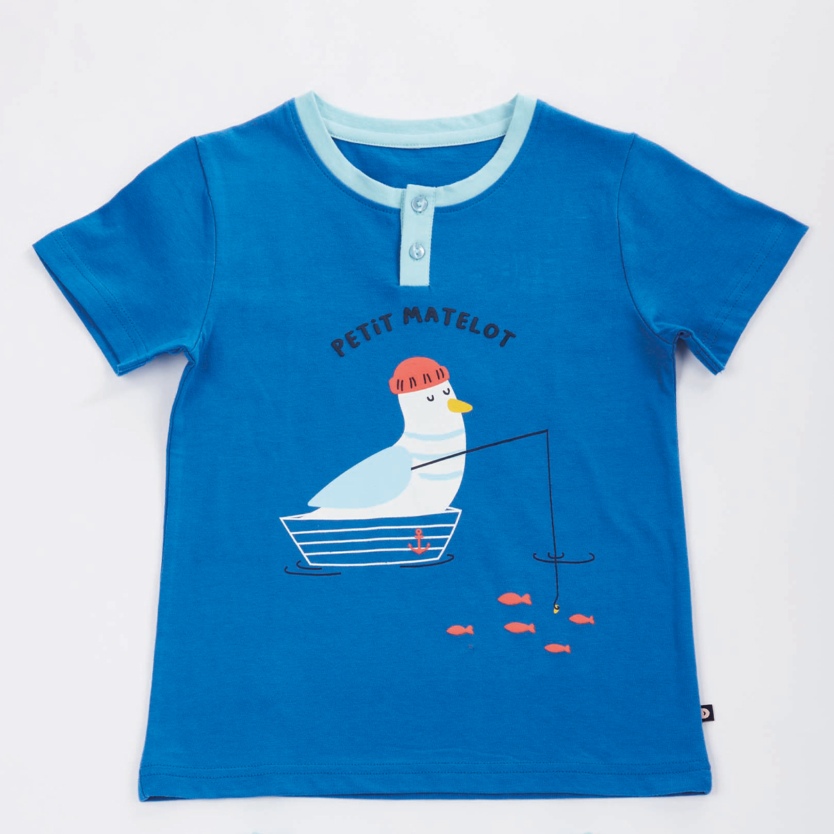 Pyjashort garçon BORD DE MER bleu/aqua 