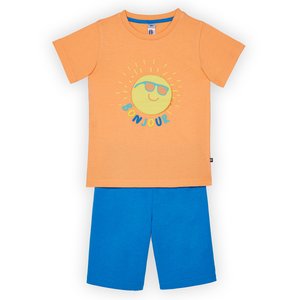 Pyjashort garçon COCO orange/bleu
