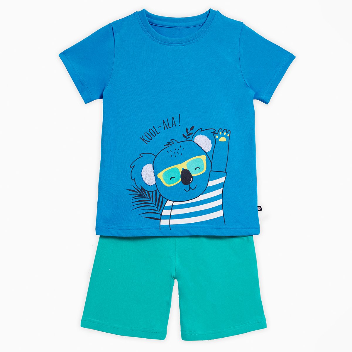 Pyjashort garçon KOALA bleu/vert