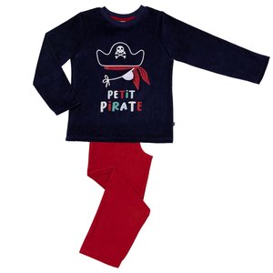 Pyjama garçon PIRATE marine/rouge