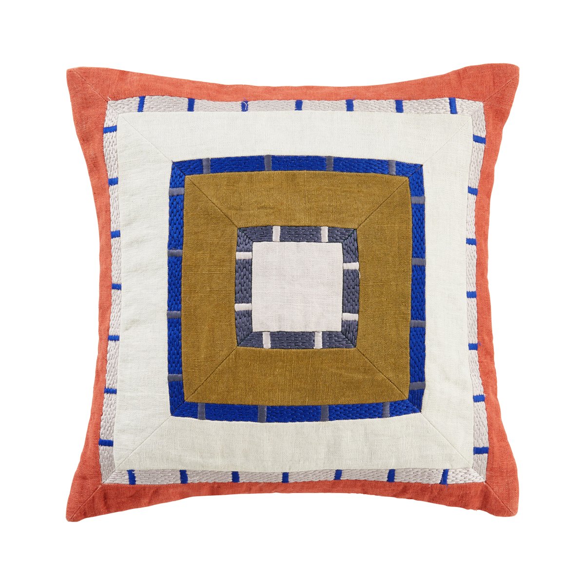 Coussin Billlie - Bronze/Bordeaux