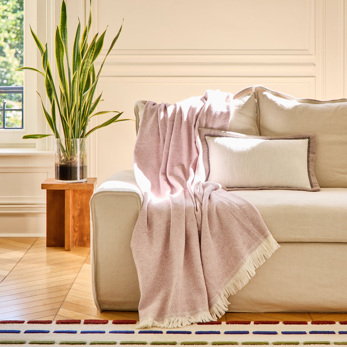 Plaid Briac - Lilas