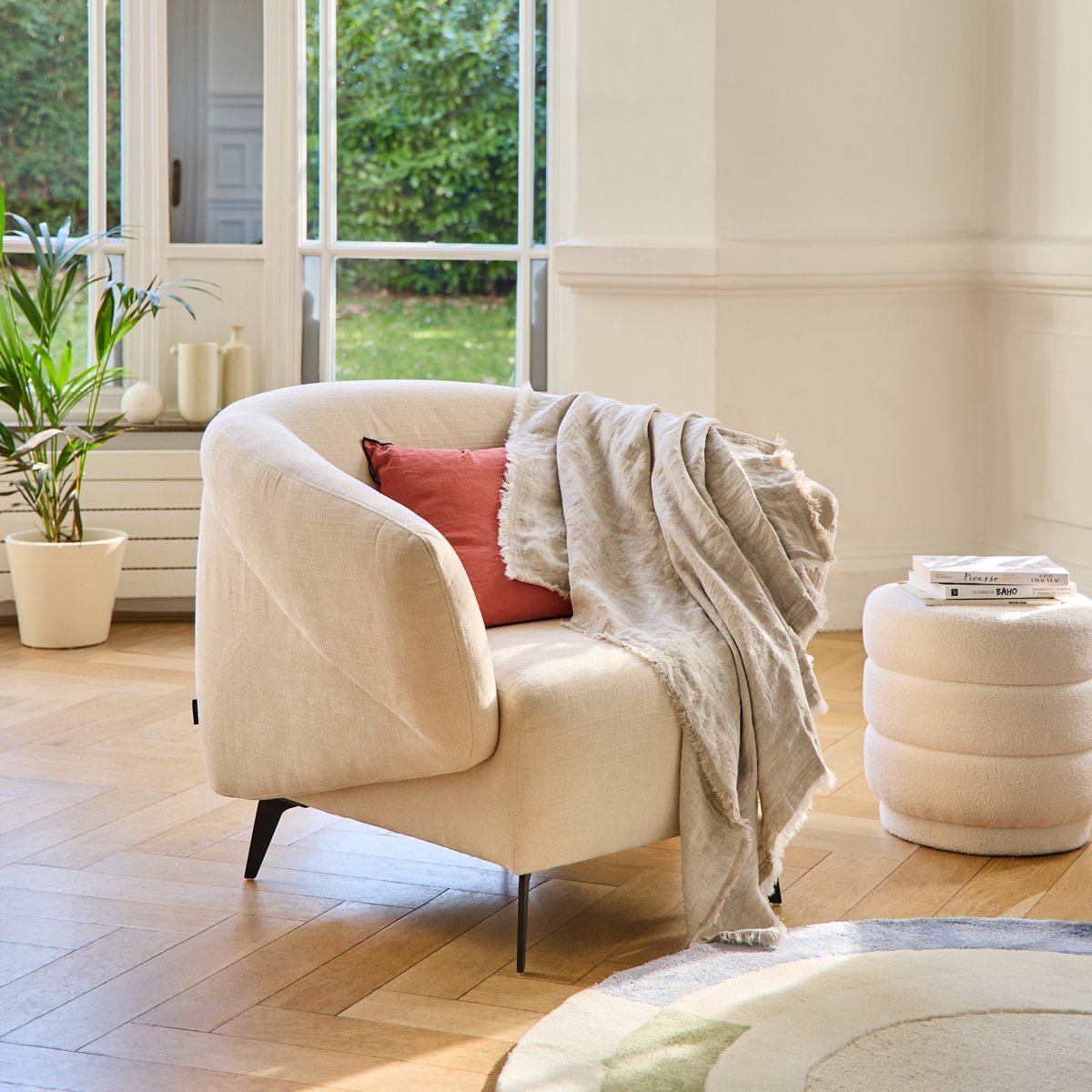 Plaid Brunelle - Naturel