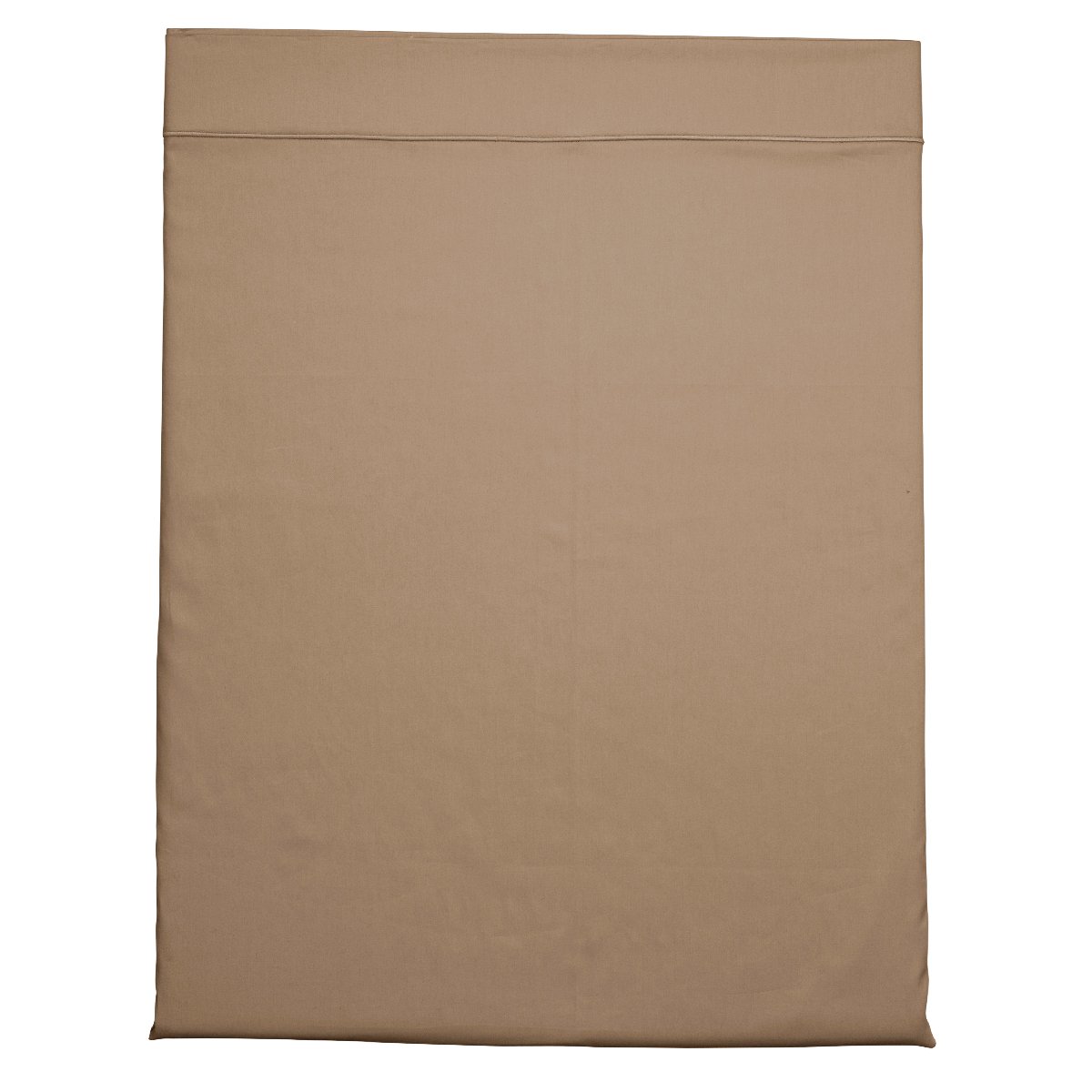 Drap plat Harmonie Satin de coton coloris Caramel