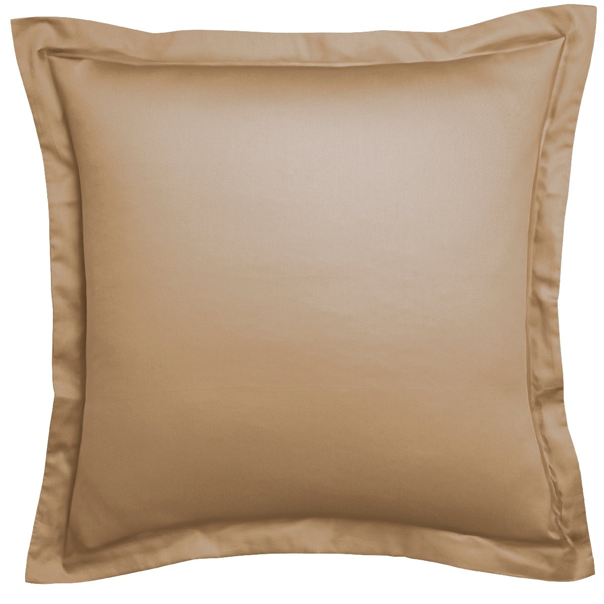 Taie d'oreiller Harmonie Satin de coton coloris Caramel