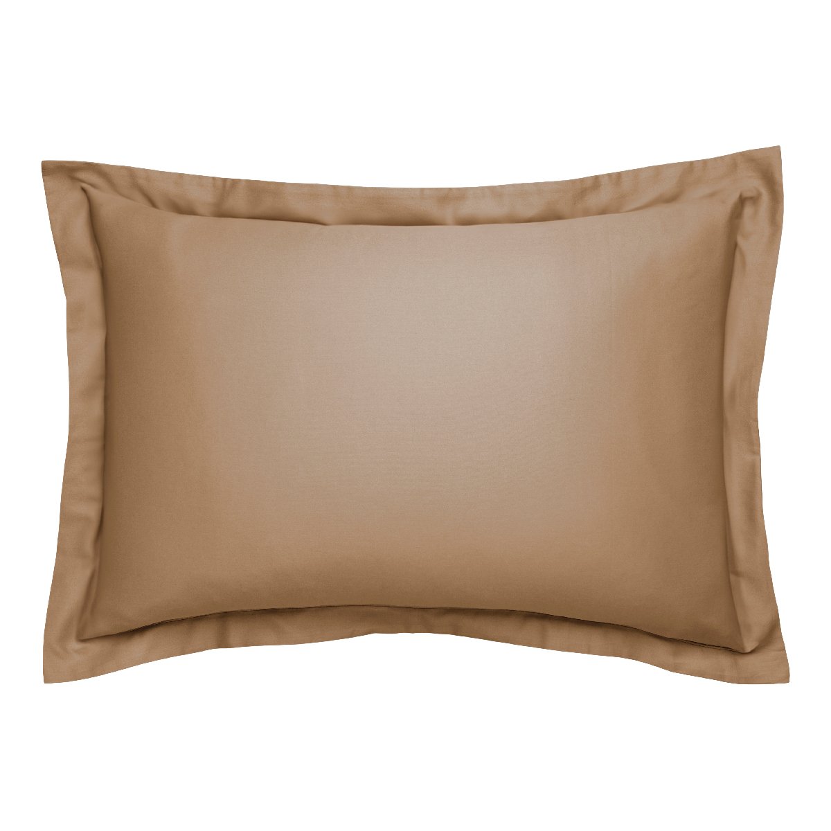 Taie d'oreiller Harmonie Satin de coton coloris Caramel