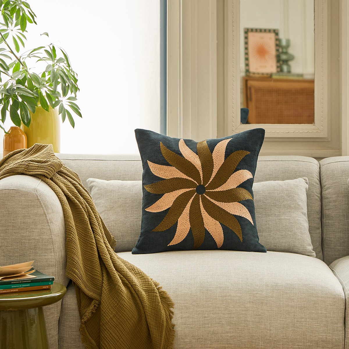 Coussin Carmen - Bleu