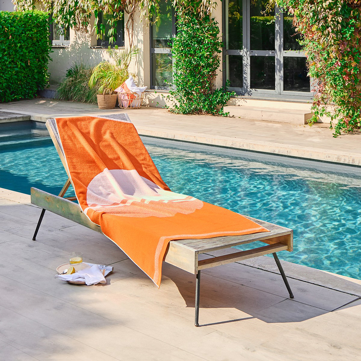 Drap de plage Clarisse - Orange