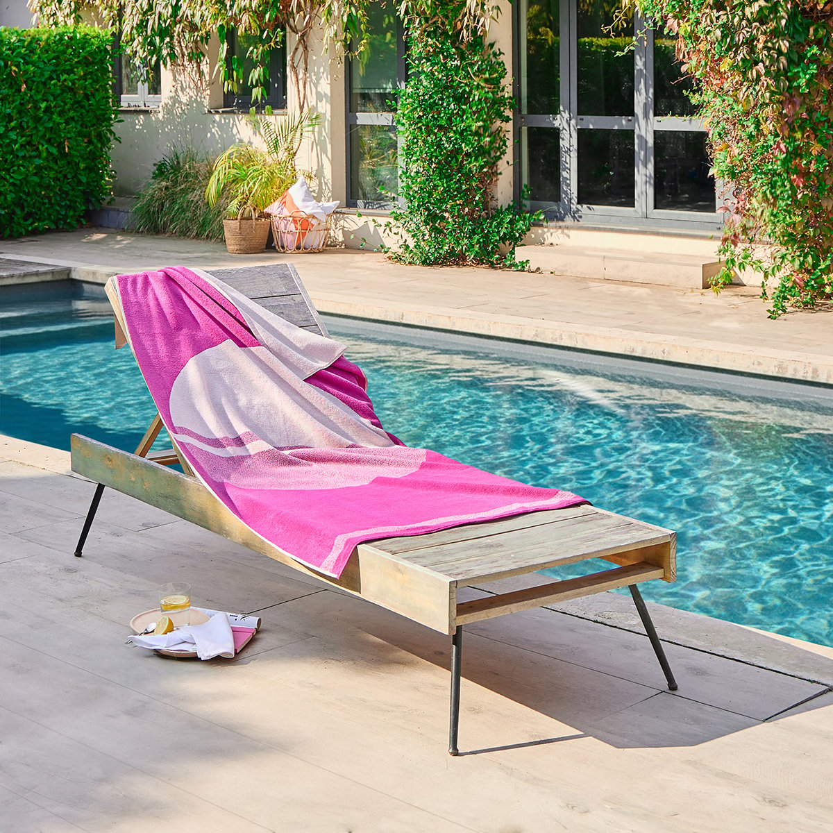 Drap de plage Clarisse - Fushia