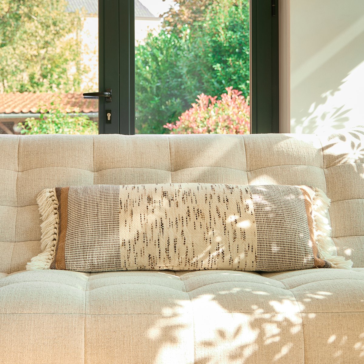 Coussin Claus - Brun/Ecru