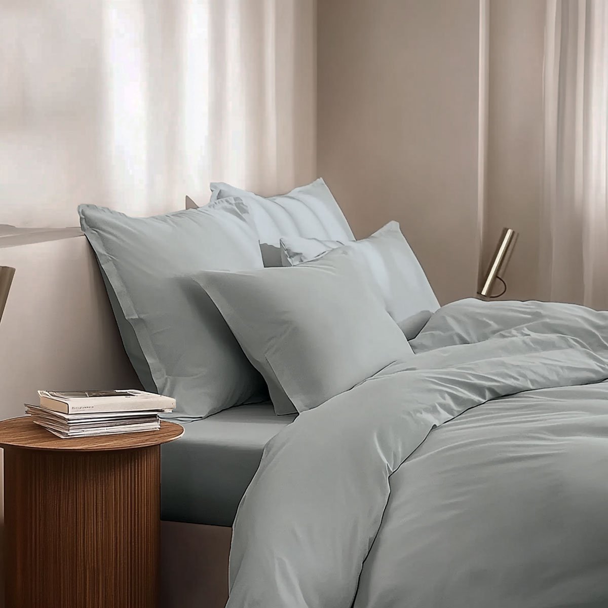 Housse de couette - Coton BIO - Vert d'eau