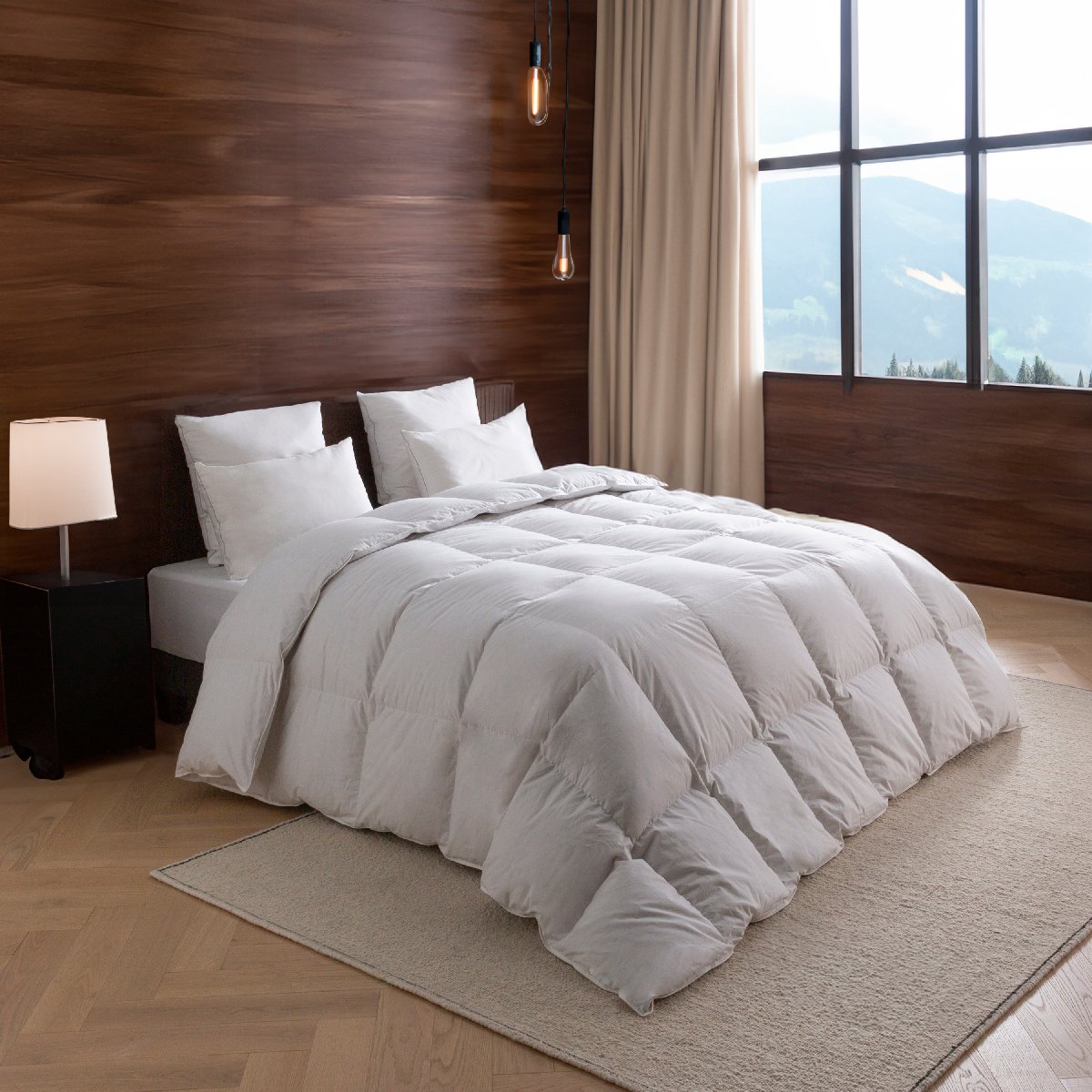 Couette Alpage - 55% Duvet - 30% Laine thermorégulante - CHAUDE