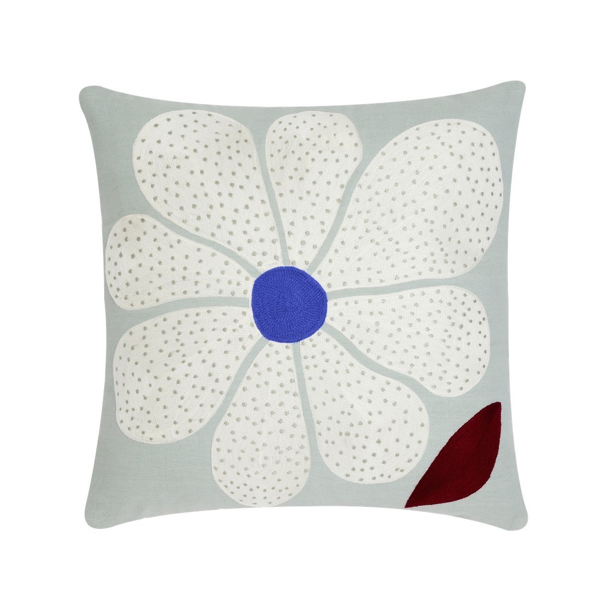 Coussin Dahlia - Bleu/vert