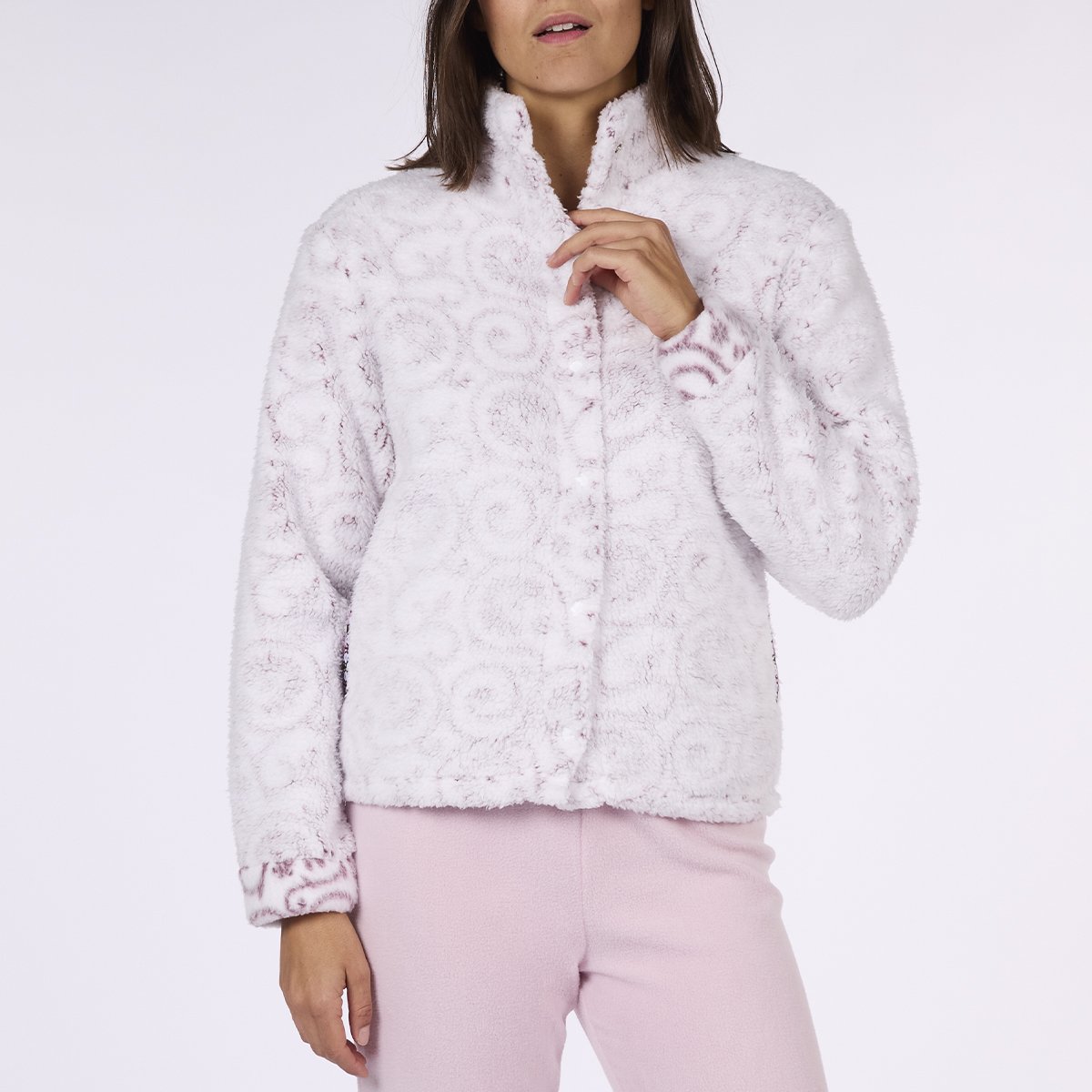 Pyjama polaire Femme CIRCUS imprimé / rose