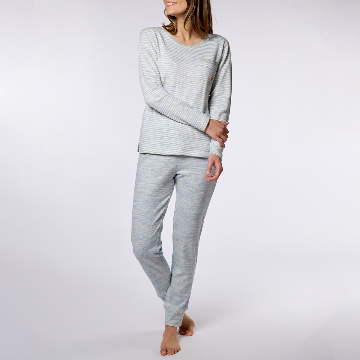 Pyjama Femme BREAKFAST bleu