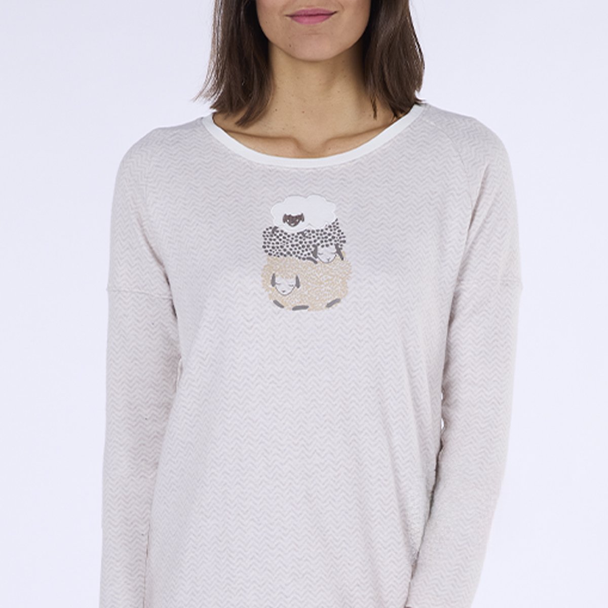 Liquette manches longues Femme SOFA beige