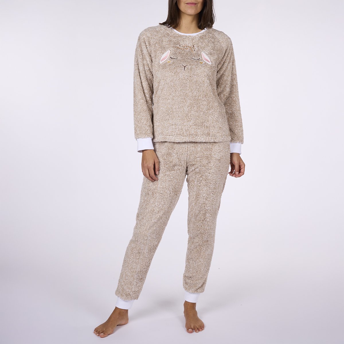 Pyjama polaire Femme SOFA beige