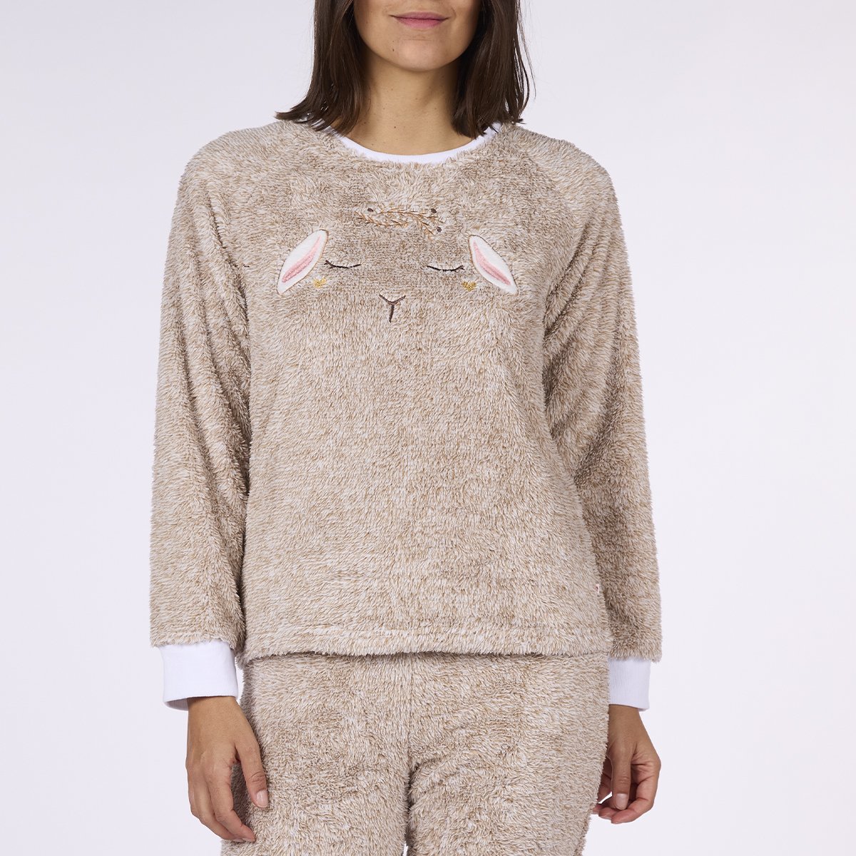 Pyjama polaire Femme SOFA beige