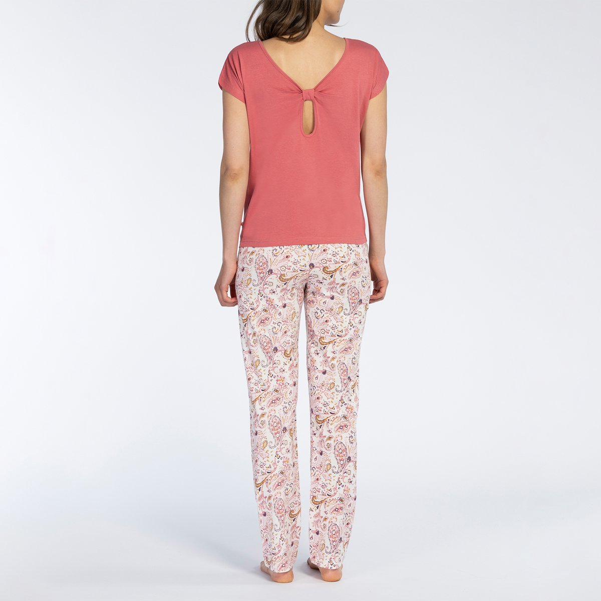 Pyjama femme HISTOIRE rose/imprimé