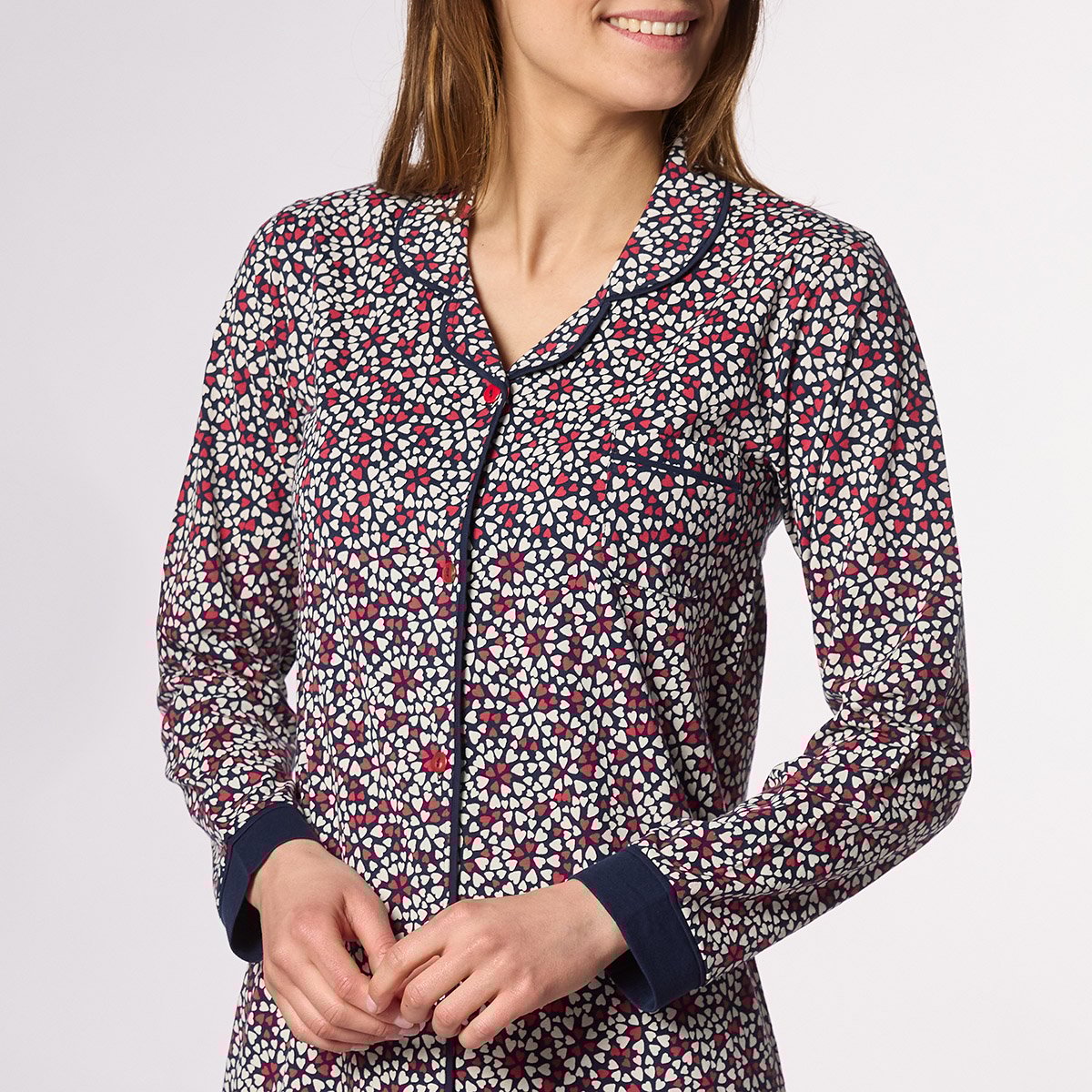 Nuisette femme RICO marine/imprimé