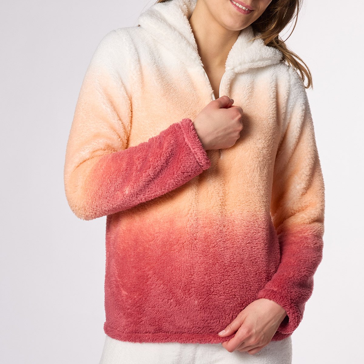 Pyjama femme SOUK blanc/orange