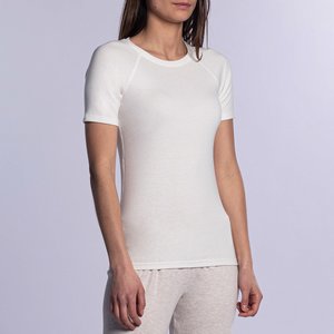 T-shirt manches courtes thermique femme blanc