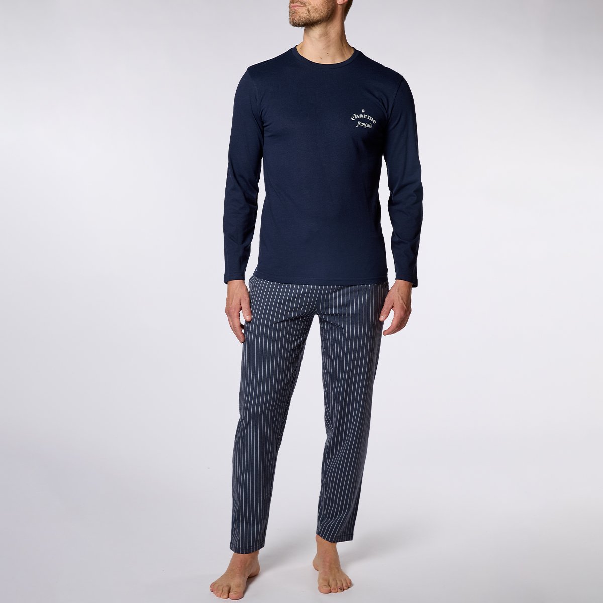 Pyjama Homme LE CHARME FRANCAIS marine