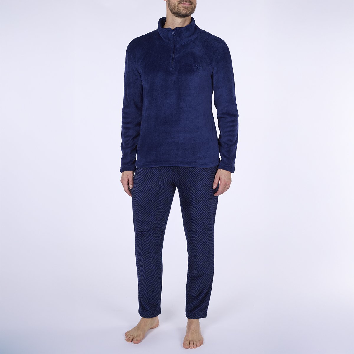 Pyjama polaire Homme FOREST marine
