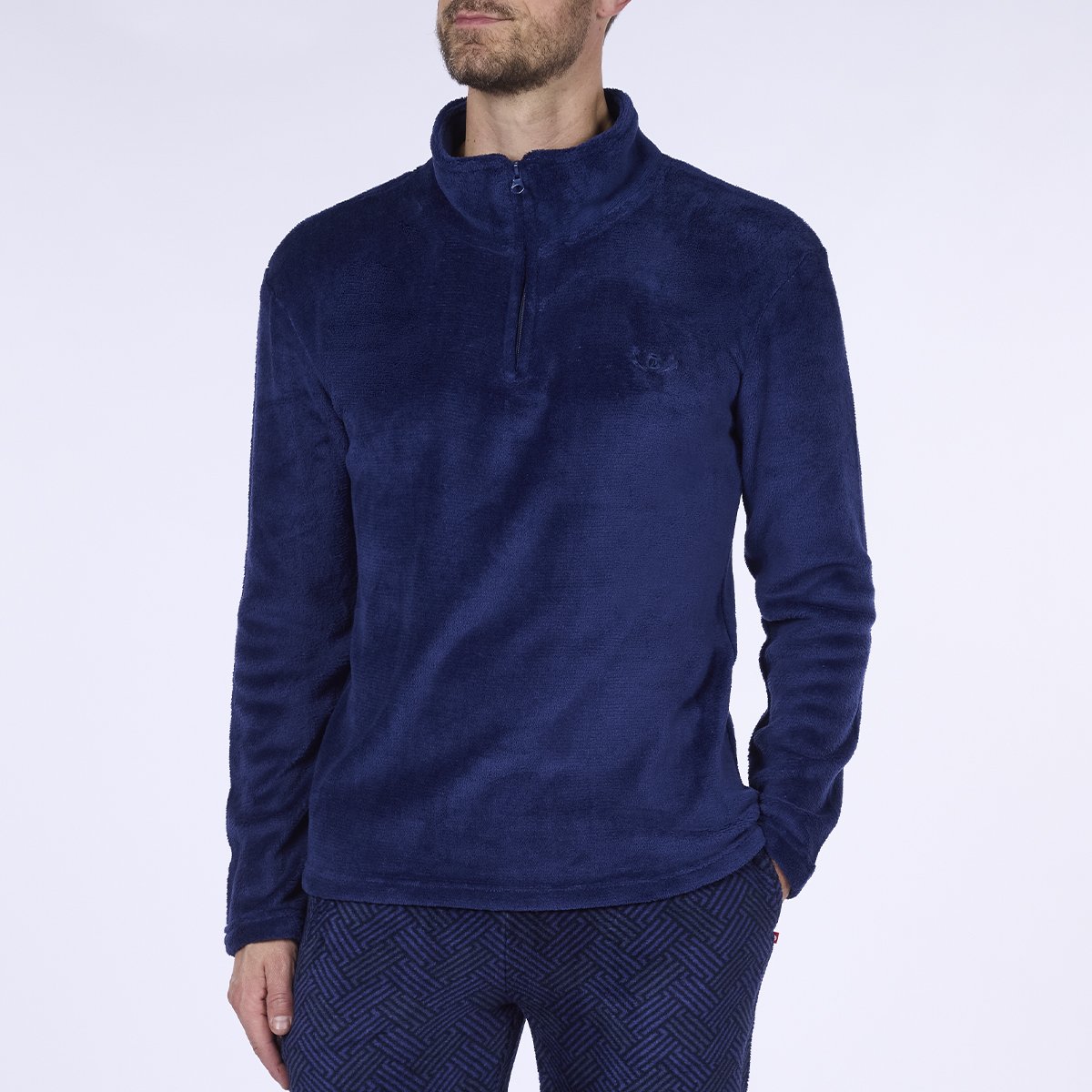 Pyjama polaire Homme FOREST marine