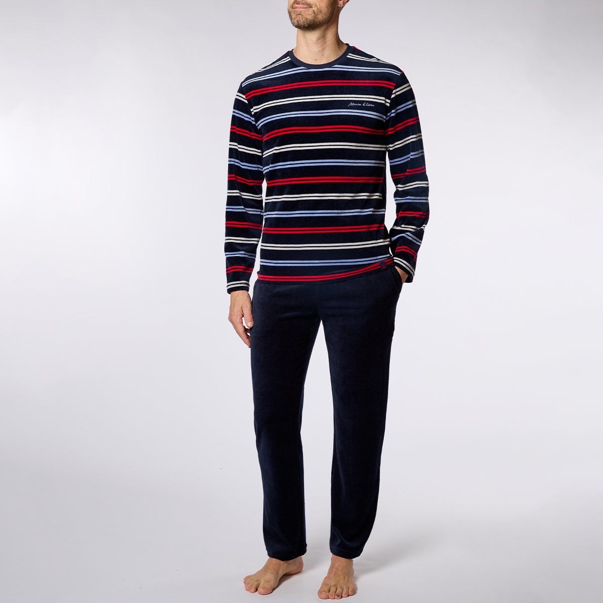 Pyjama Homme MARIN D'HIVER raye