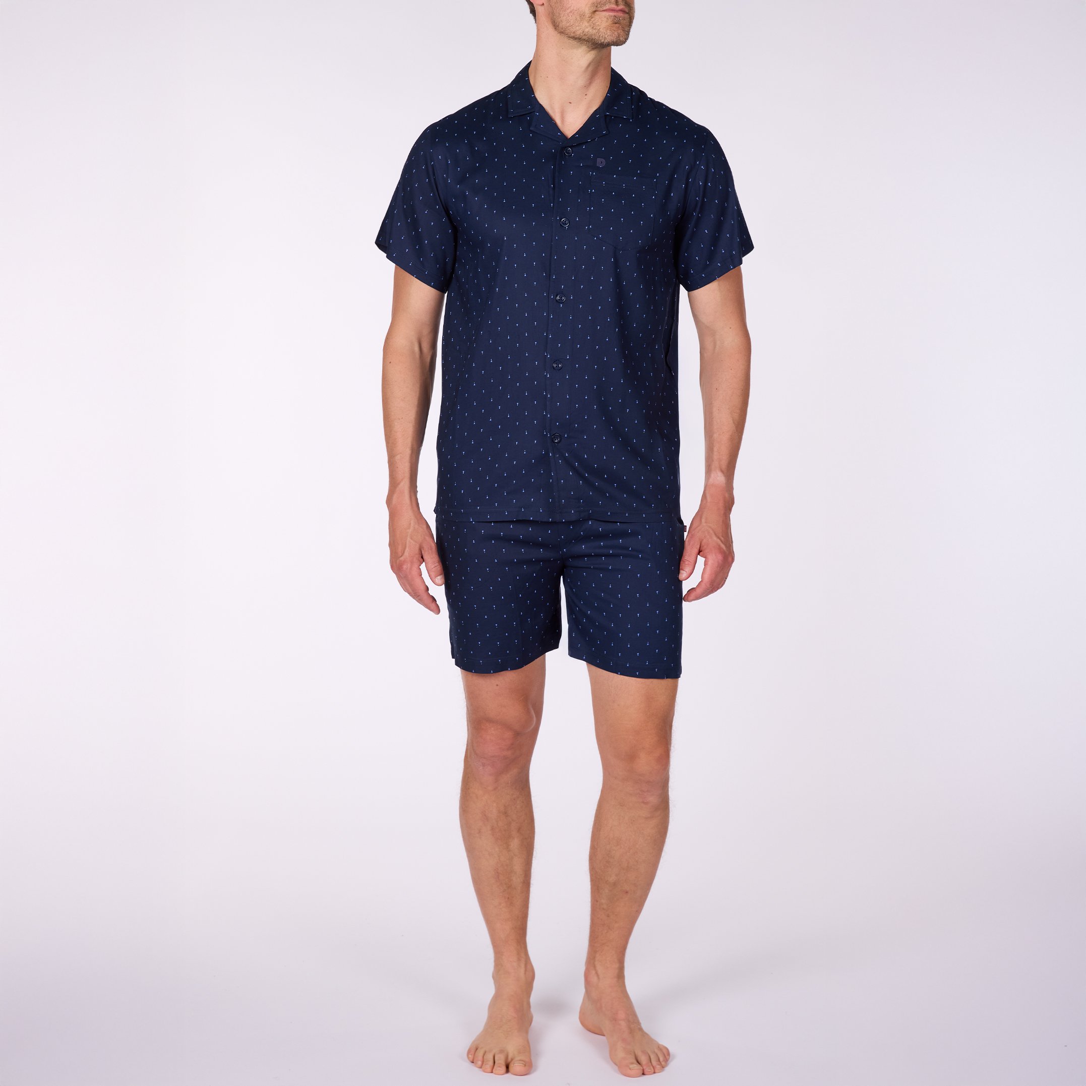 Pyjashort Homme BLEU NEON Marine