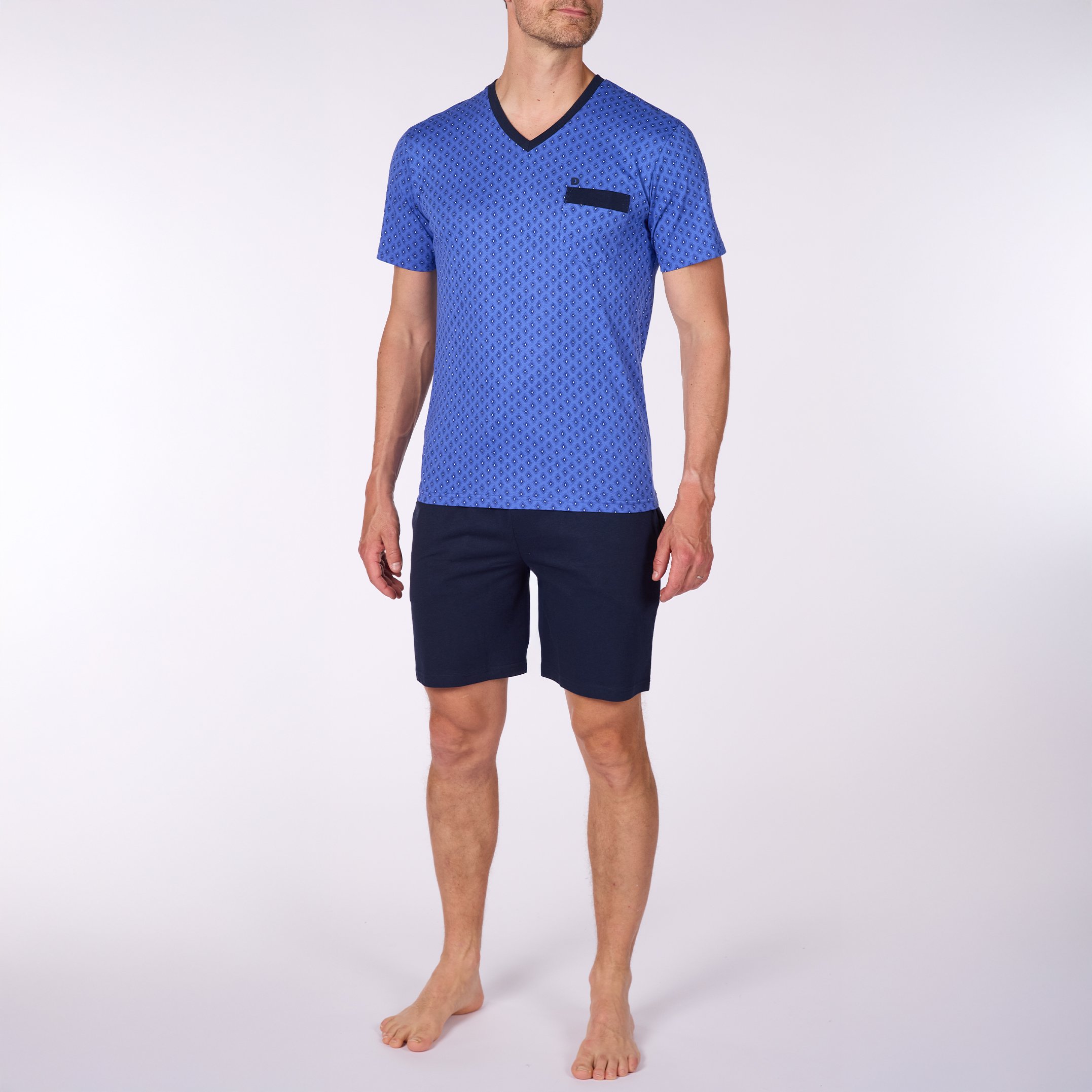 Pyjashort Homme BLEU NEON Bleu