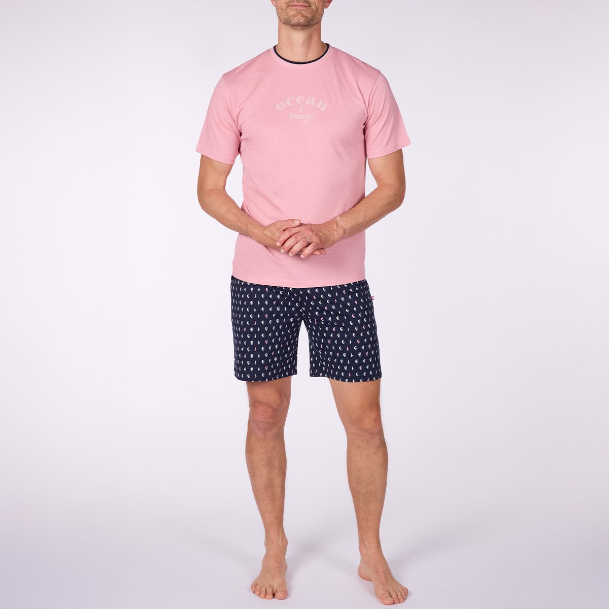 Pyjashort Homme OCEAN BREEZE Rose