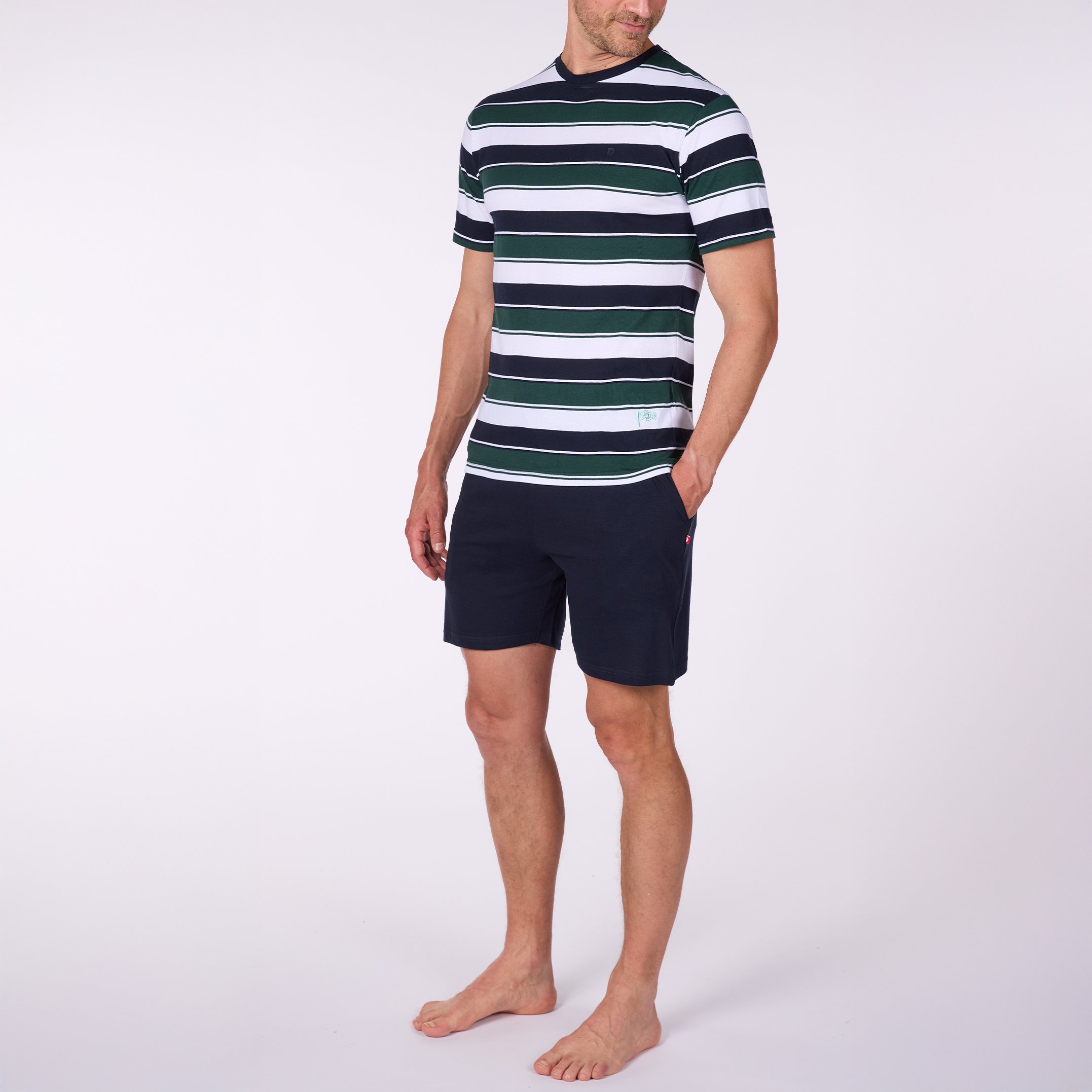 Pyjashort Homme SUNDAY CLUB Raye