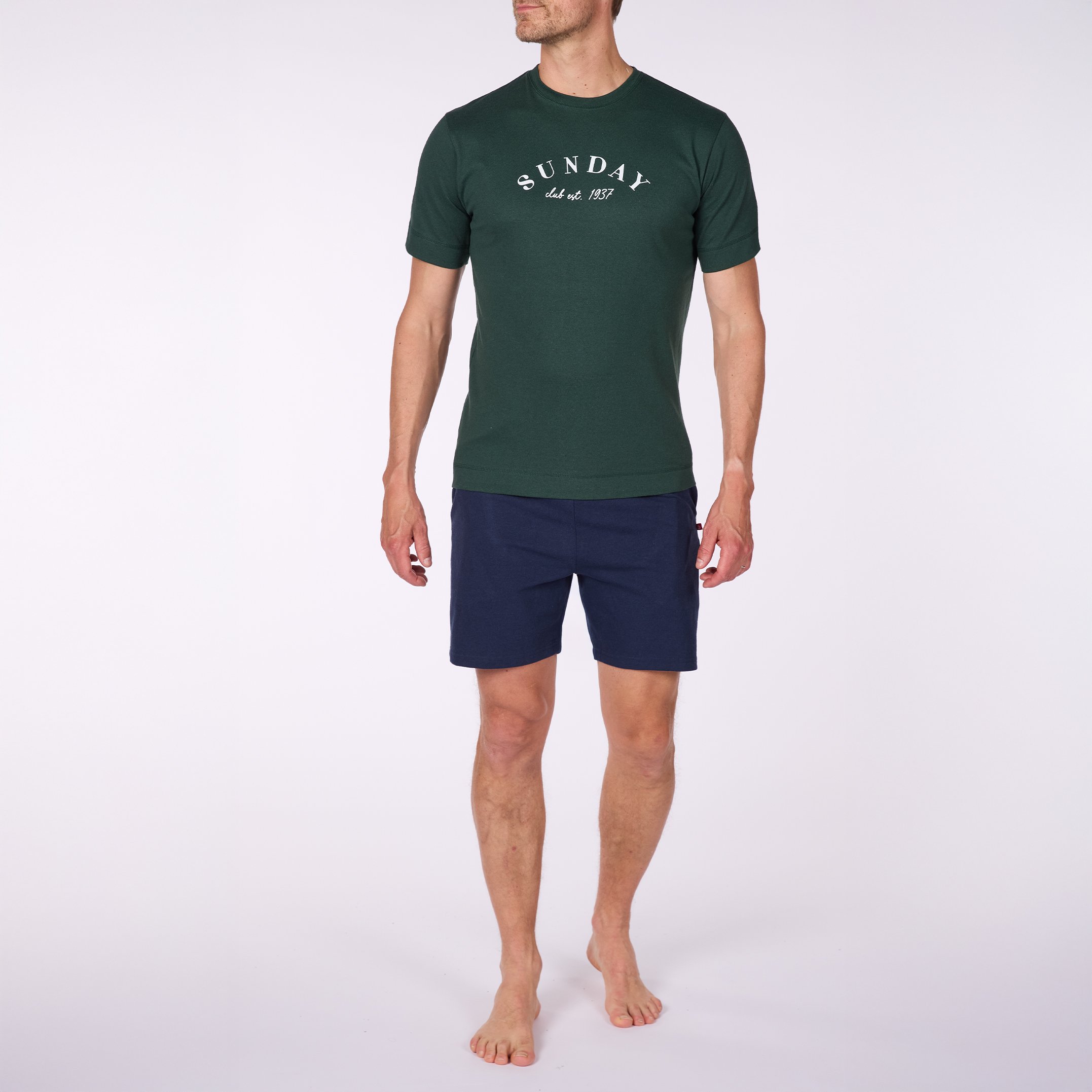 Pyjashort Homme SUNDAY CLUB Vert